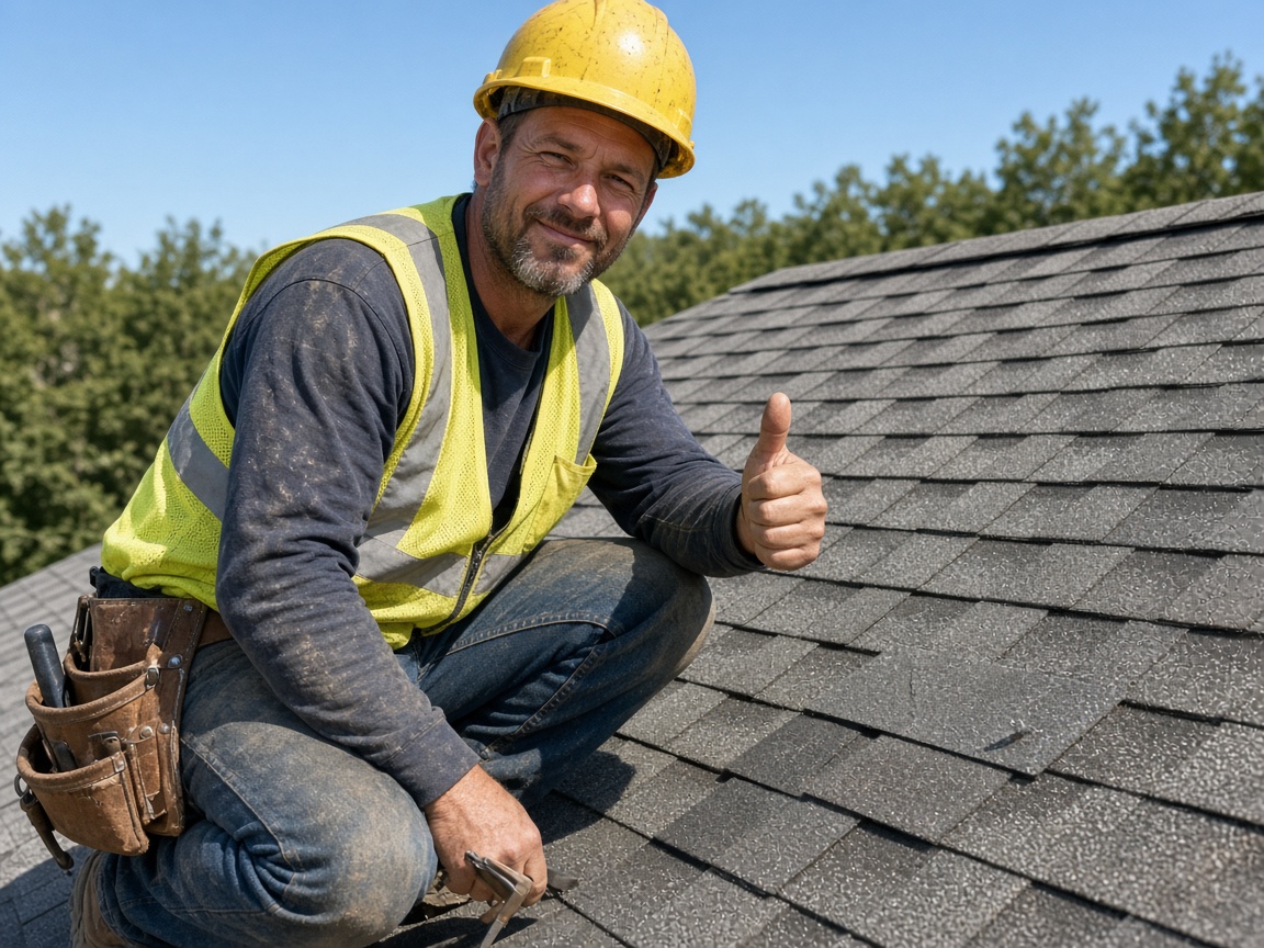 Shingle roof completed